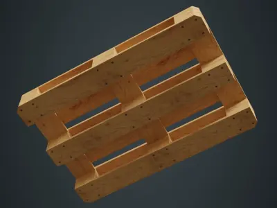 Pallet 1A Low-poly 3D model