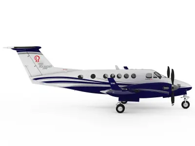 Beechcraft King Air 250 3D model