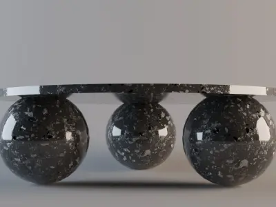 table marble coffee Free 3D model