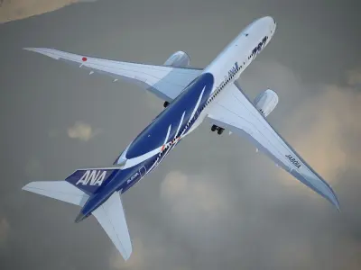 Boeing 787 Dreamliner ANA airlines 3D model