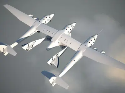 Virgin Galactic Shuttle 3D model