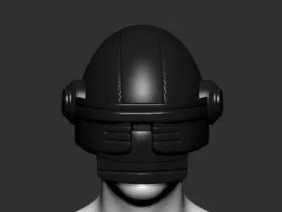 helmet high poly sculpt 3d printable ver 7 3D model 3D model 216