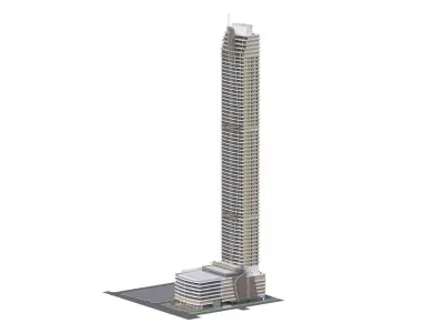 Generic High Rise building for exterior city scene 3D model