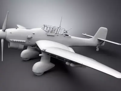 Junkers Ju 87 Stuka Scale model 3D print model