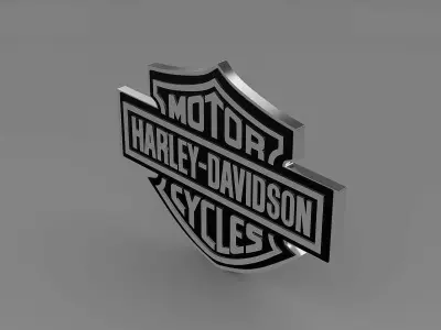 Harley-Davidson Logo 3D model