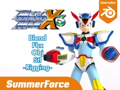 Megaman X Max Armor - Mega Man X3 3D model