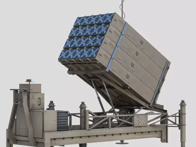 Iron Dome Low-poly 3D model