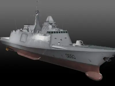 FS Aquitaine Game Ready Low-poly 3D model
