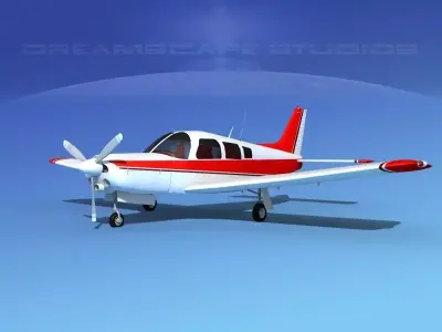 Piper Turbo Arrow 240 V06 3D model