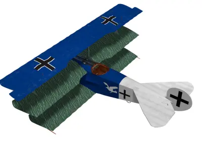 Fokker Dr I 3D model