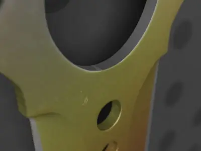 CSGO Skeleton knife FADE Game and Render ready Free 3D model