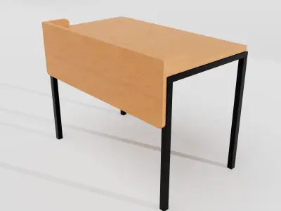 Classroom Desk 3D Model Free 3D model
