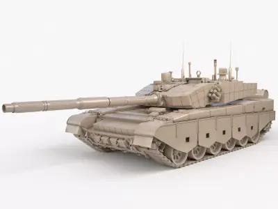 Tank China Type ZTZ 99A MTB Clay Vray  3D model