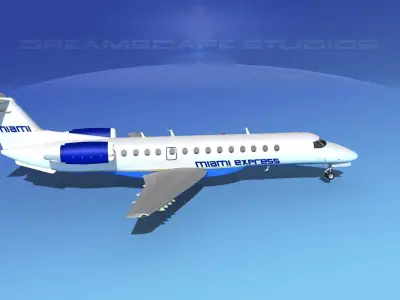 Embraer ERJ-135 Miami Express 3D model