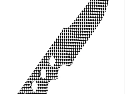 battle knife v12 3D model