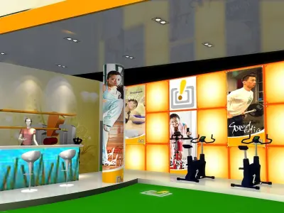 Exhibition - Area - 12X15-3DMAX2011-03 3D model