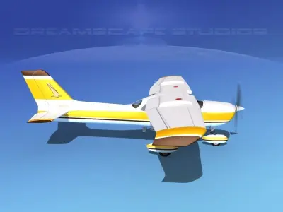 Cessna 172 Skyhawk STOL V09 3D model