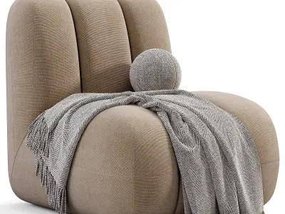 Toe Chair Smoked Sand Free low-poly 3D model