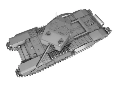 Churchill Infantry Tank MK III 3D model