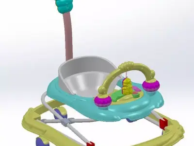 Baby Walker Assembly 3D model