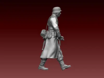 German soldier 3D print model