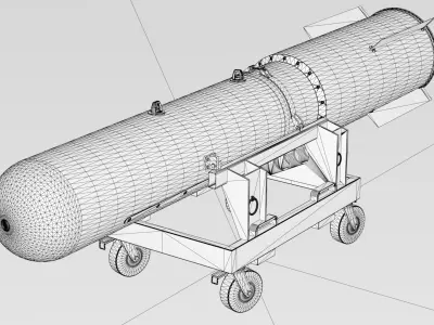 B28 nuclear bomb 3D model