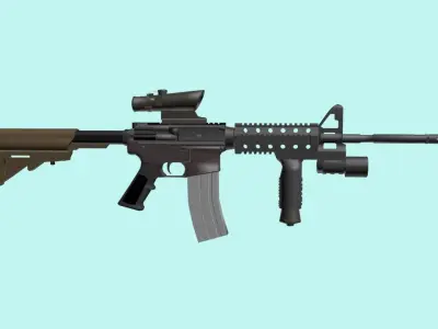 Arma M4 Free low-poly 3D model
