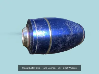 05 Mega Buster Collection - SciFi Blast Weapon like Megaman 3D Model Pack purchase