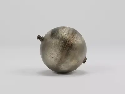 Metallic Ball Float air sphere compressor model 3D model