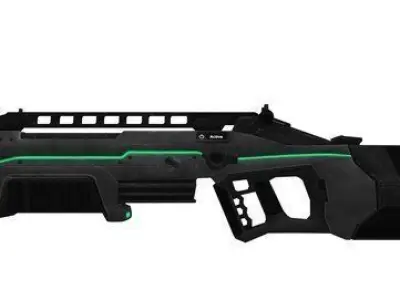 Fusil a Plasma Calibre 12 Free 3D model