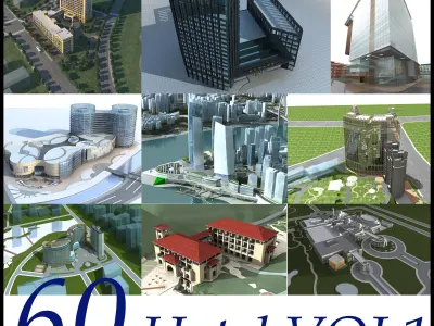 Hotel Building Collection 60 items Vol1 3D model