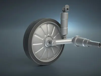 BMP IFV Wheels High-Poly Set 3D model