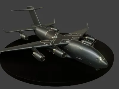 AOS - The Bus - C17 Globemaster Low-poly 3D model