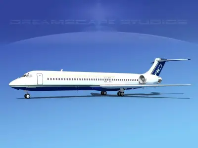 McDonnell Douglas MD-87 Air Charter Intl 3D model