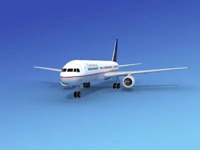 Boeing 757-200 Continental 3D model