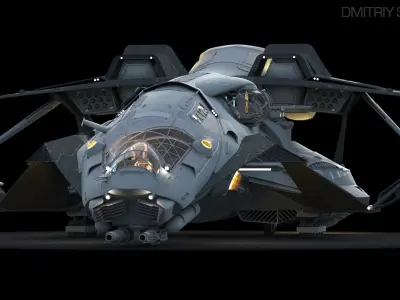 Spaceship 3D model 20