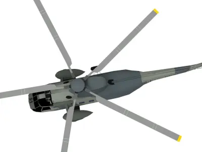 Lowpoly  Sikorsky SH-3 Sea King Low-poly 3D model