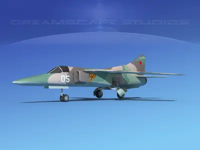 Mig-27 Flogger LP USSR 2 Low-poly 3D model