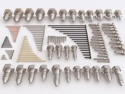 Nuts Blots and Screws vol 01 3D model