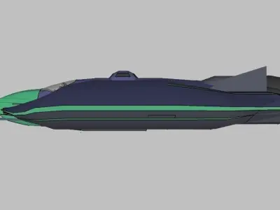 SQ Conqueror - Multirole space combat corvette class 3D print model