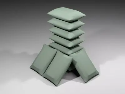 Sandbag Bunker - Towering Hesco 3D model