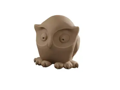 Owl character Free 3D model