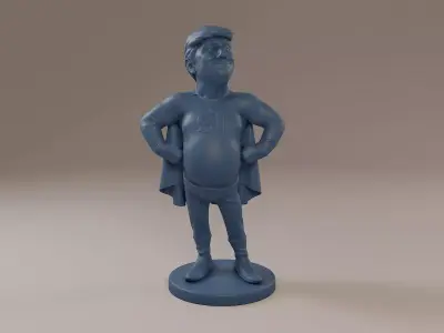 Donald Trump SuperTrump 3D print model
