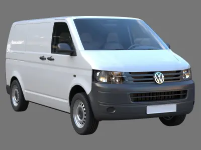 VW Multivan Transporter T5 3D Model Collection