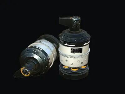 Sci-Fi Grenade Low-poly 3D model