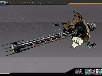 SF SatCom 2K Low-poly 3D model