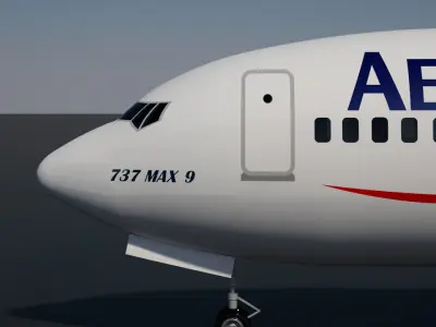 Aeromexico Boeing 737 MAX - 9 3D model