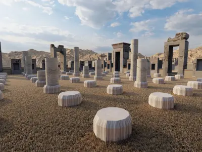 Historic city -Ancient City Persepolis 3D model