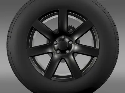 Jeep Wrangler Anlimited Altitude 2014 wheel 3D model