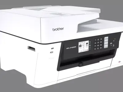 Office Inkjet Printer Scanner Copier Brother MFC Style 3D model